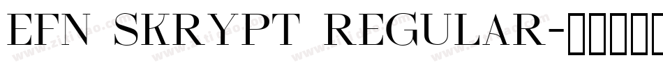 EFN Skrypt Regular字体转换